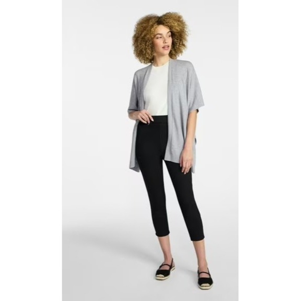 Time and Tru Women Black High Rise Capri Jegging Skinny Slim Leg XS 0-2 NWT - Picture 3 of 6